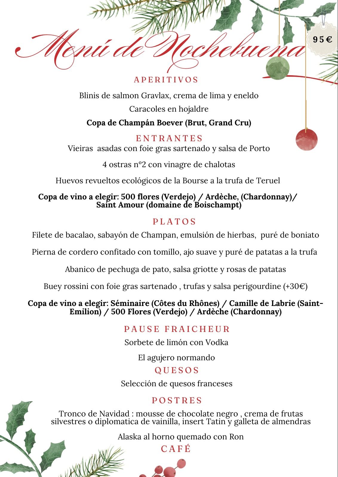 Menu de Nochebuena